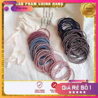 Thun cột tóc nhiều màu - loại tốt set 3 dây -