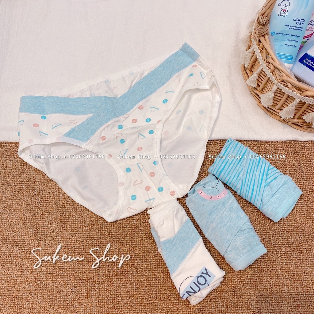 Quần lót bầu cạp chéo cotton kháng khuẩn mềm mại