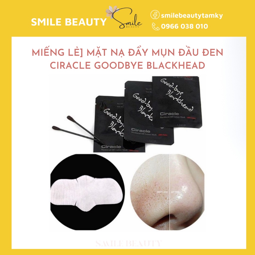 [Miếng lẻ] Mặt Nạ Đẩy Mụn Đầu Đen Ciracle Goodbye Blackhead