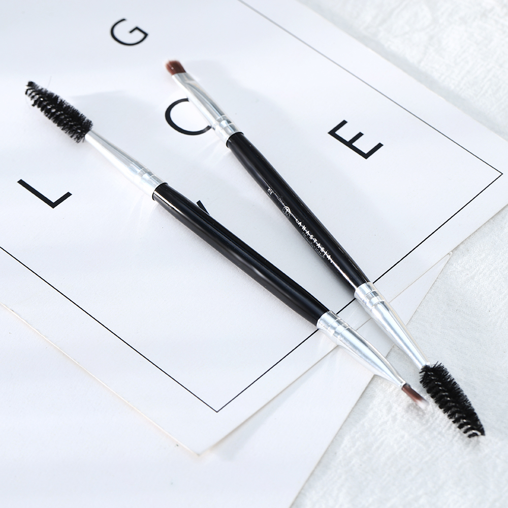 Cọ Trang Điểm Lông Mày Hai Đầu Tay Cầm Bằng Gỗ Tiện Dụng