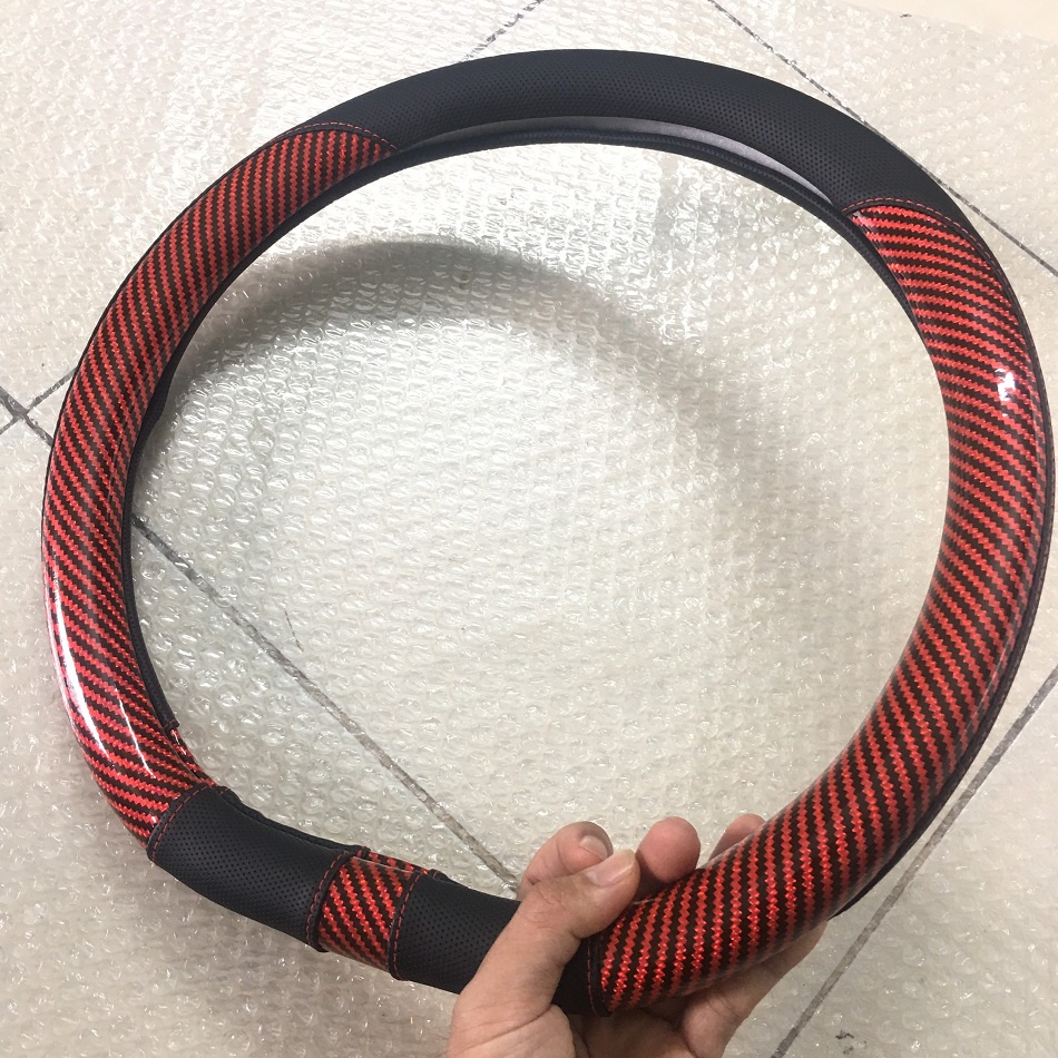 Seltos, Bọc vô lăng Dcut cho Kia Seltos 2020 2021 mẫu da carbon 3 màu tùy chọn