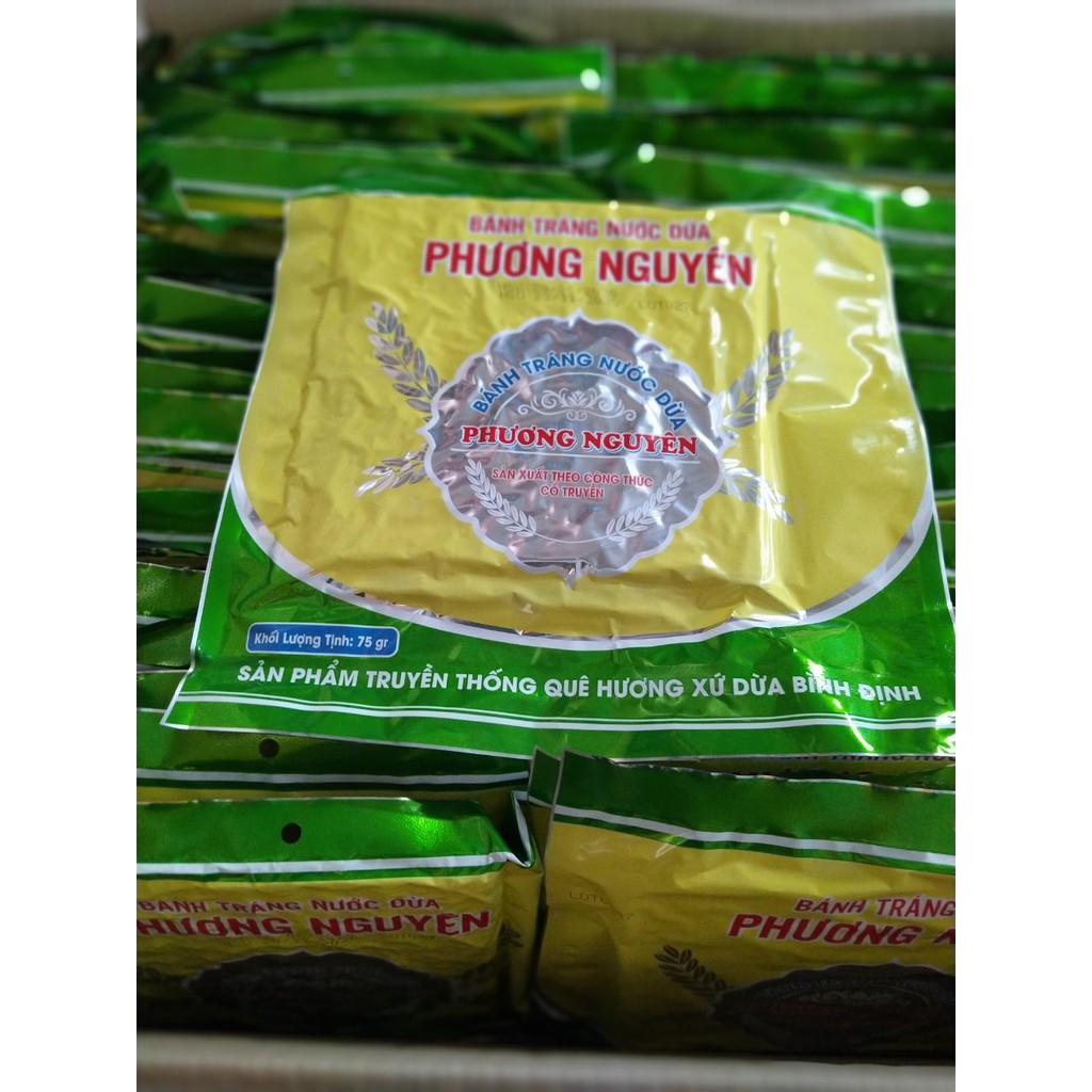 Bánh tráng nước dừa nướng sẵn Phương Nguyên thùng 50 bì
