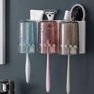 Kệ cắm bàn chải, để đồ nhà tắm ECOCO cao cấp không cần khoan tường QH's