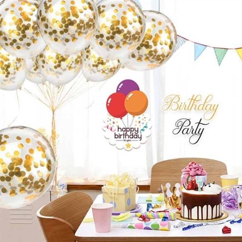 Set 10 Bong Bóng 12 &quot;Trang Trí Tiệc Sinh Nhật / Đám Cưới / Giáng Sinh