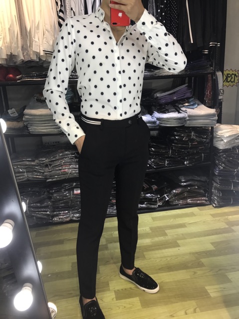 Quần Âu Nam Cạp Viền Trắng Dáng Côn Mới Nhất 2019 | BigBuy360 - bigbuy360.vn