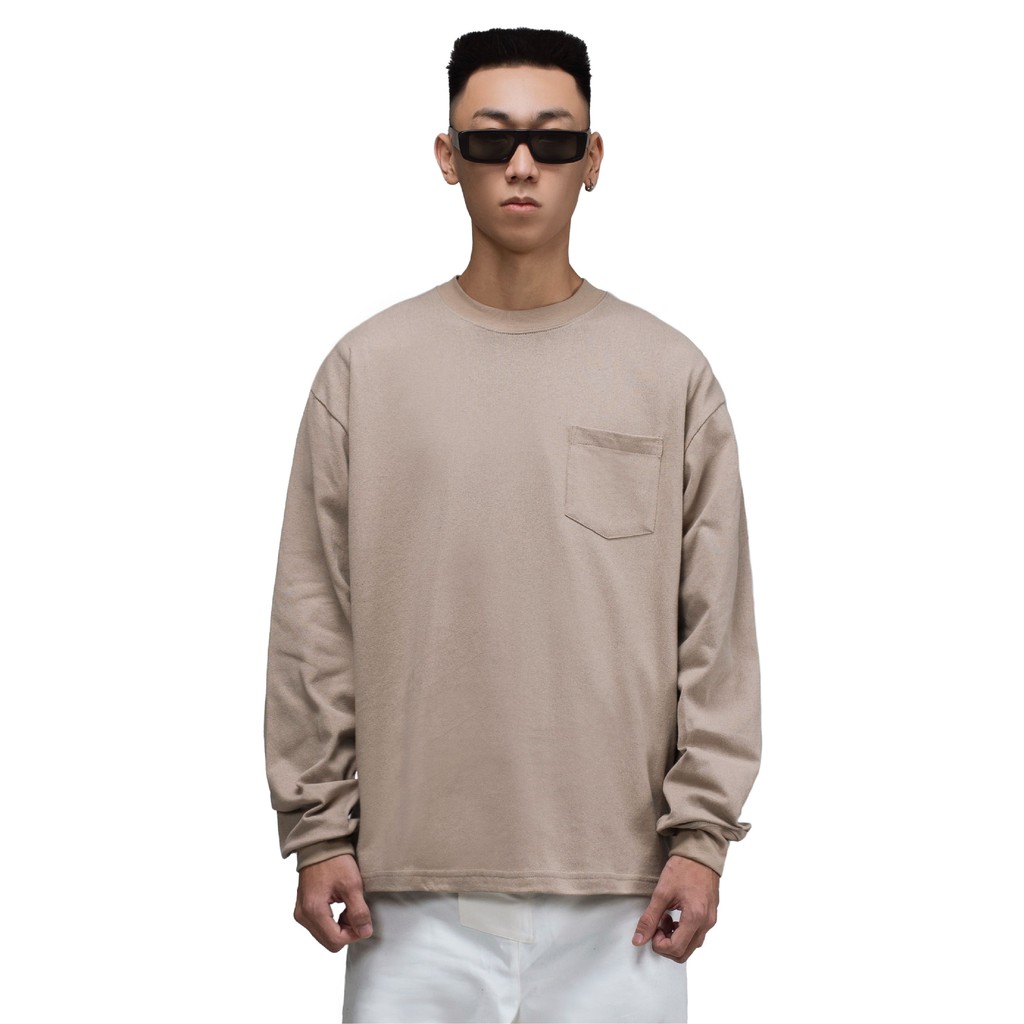 [Mã SKAMCLU7 giảm 10% Tối Đa 50K đơn 0Đ] Áo thun trơn nam dài tay Beuter Blank Tan Long Sleeve T-Shirt | BigBuy360 - bigbuy360.vn