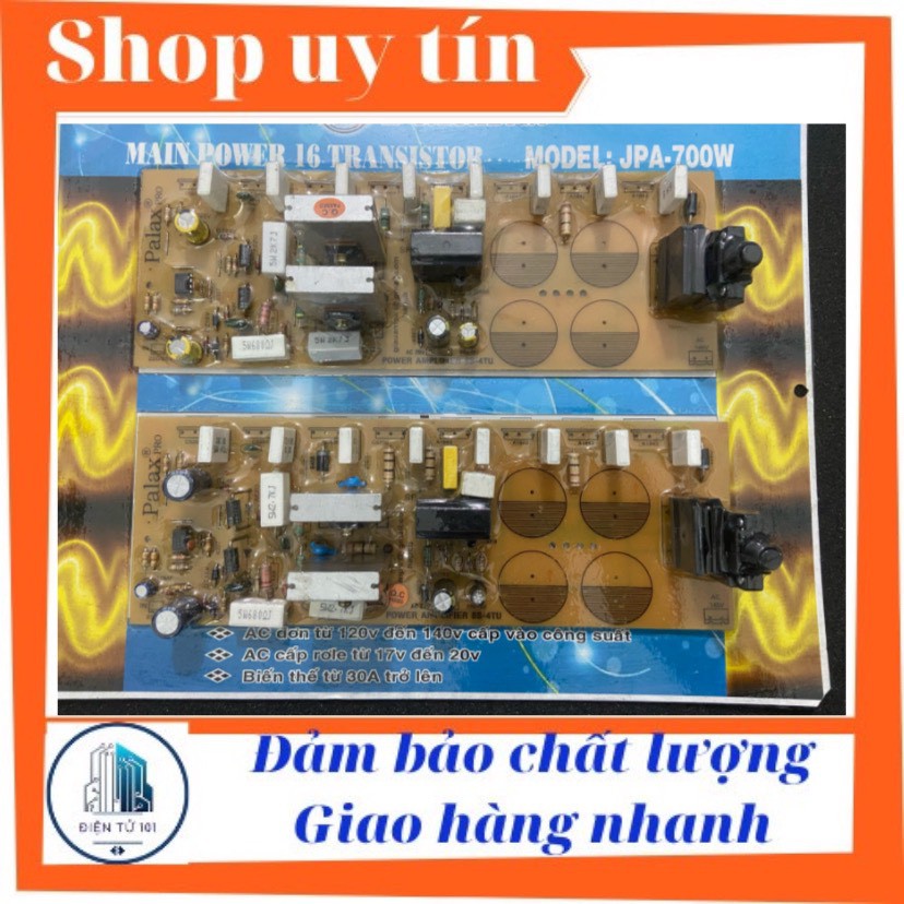 Mạch công suất liền nguồn 16 sò nguồn đơn