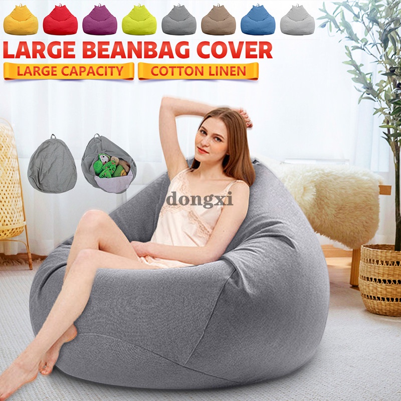 100x120cm Bean Bag Cover Tatami Sofa Vỏ gối lười cỡ lớn tiện dụng