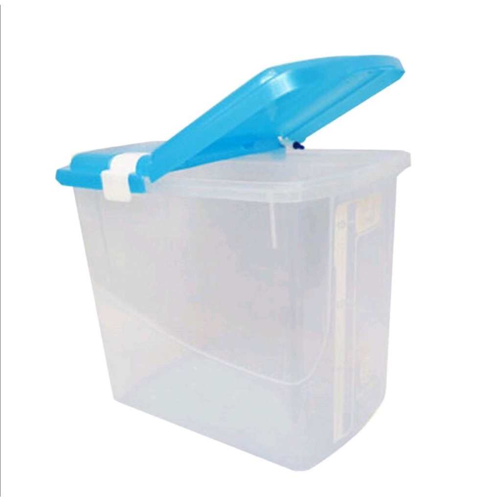 Thùng đựng gạo 15kg và 10kg có nắp nhựa Việt Nhật plastic 5355. Kích thước: 32 x 32 x 34cm