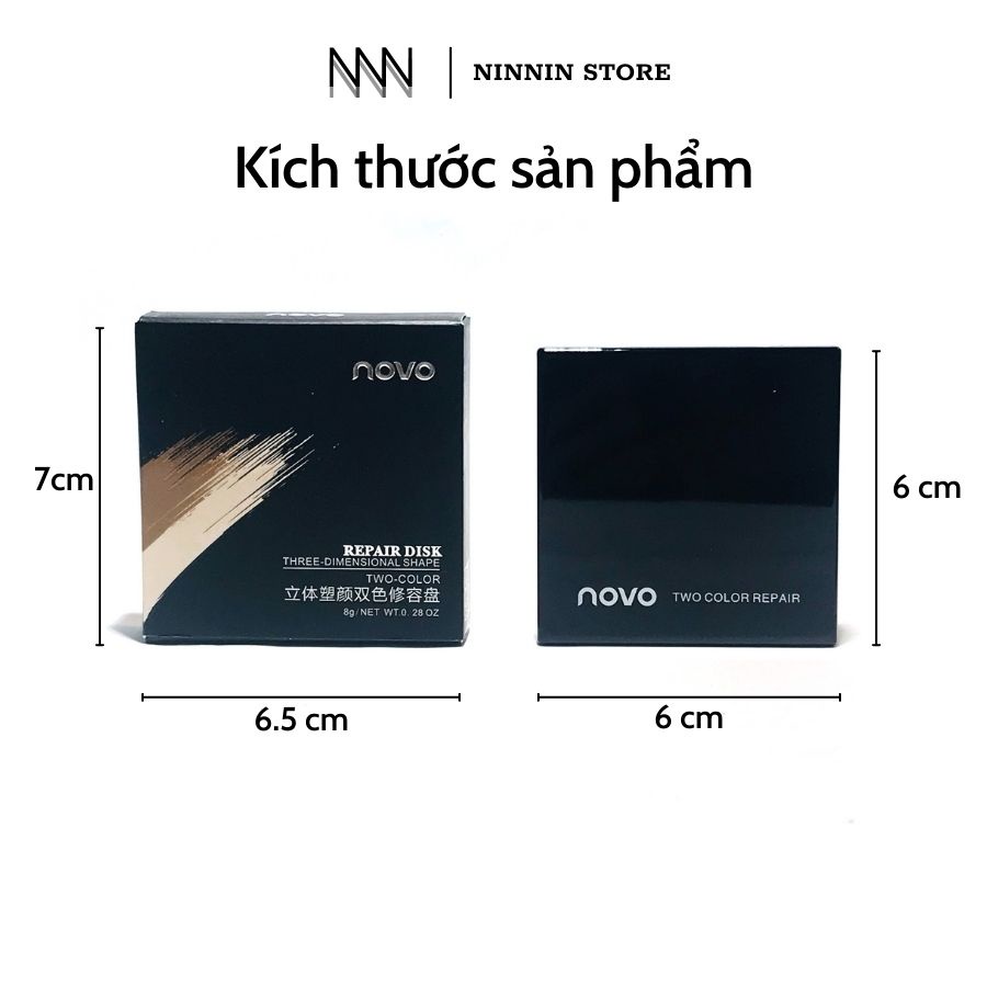 Phấn tạo khối trang điểm NOVO bắt sáng và tạo khối chống mồ hôi 8g | BigBuy360 - bigbuy360.vn