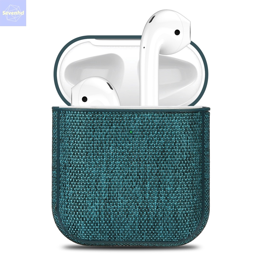 👏Ready Stock🎀 Airpods 1/2 High-end Business Style Cloth Headphone Cases for Apple Series 1 2 Protection Bluetooth Headset Cover