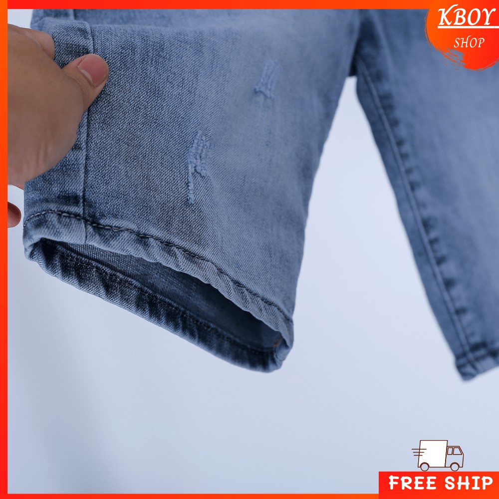 Quần Short Jean Nam Vải Bò Cao Cấp Form Slimfit Đẹp Dễ Phối Đồ Phong Cách Cá Tính - Q10 | BigBuy360 - bigbuy360.vn