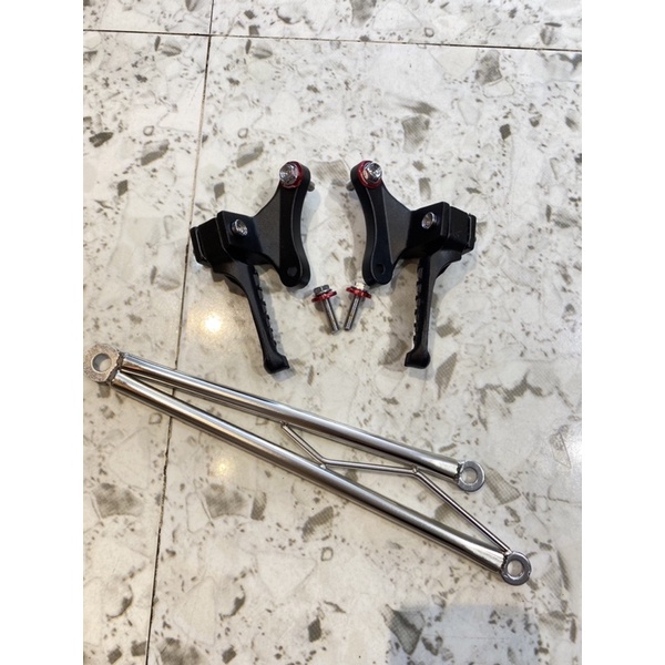 Bộ Gác Chân + Pát treo bô cnc mãlay dành cho ex150