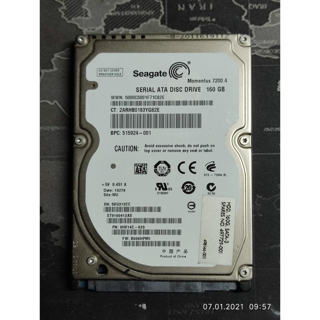 Ổ cứng laptop HDD 2.5" 160G-500G