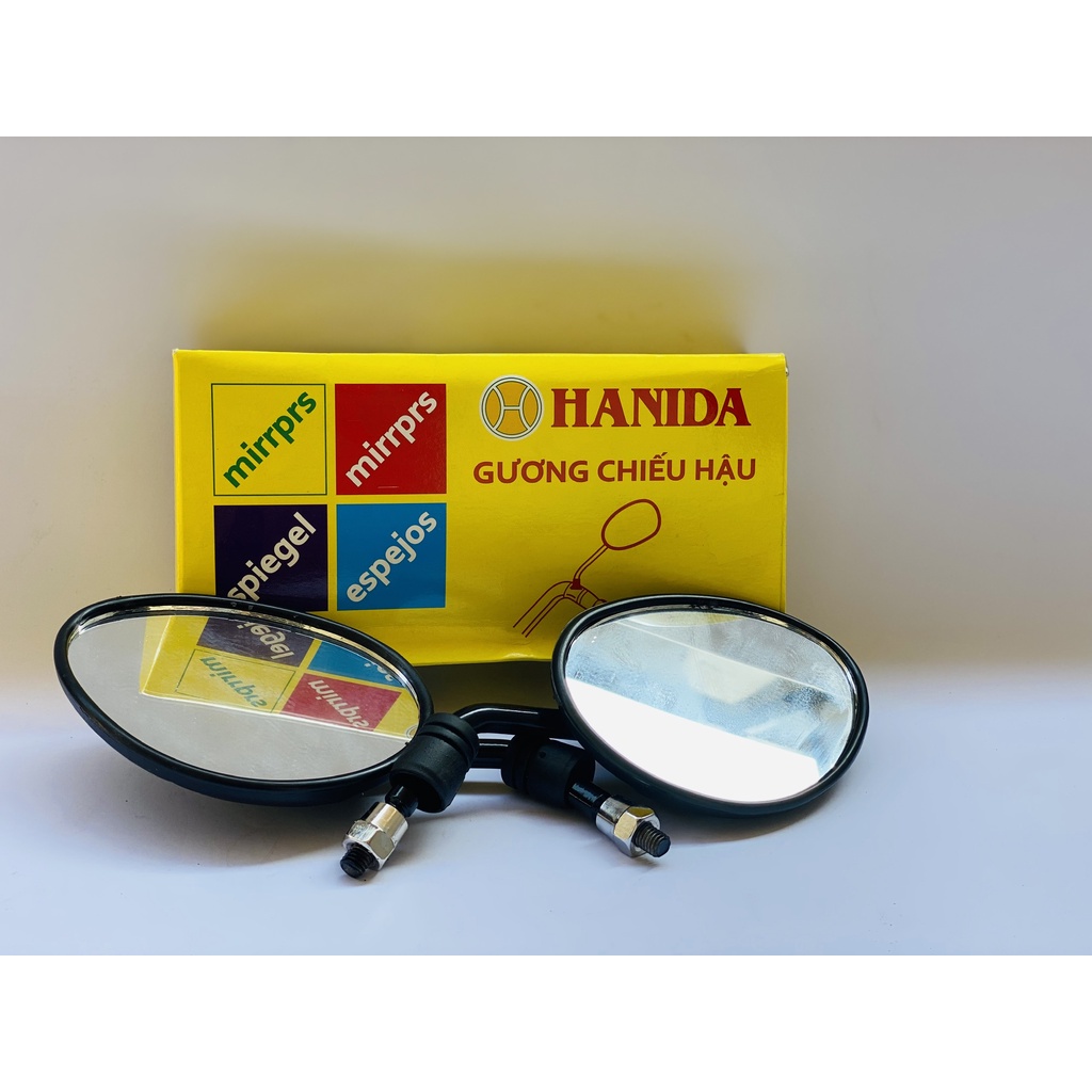 Gương tai mèo, tai thỏ xe máy HANIDA (giá 1 đôi) kiếng thời trang nhỏ gọn, chân ngắn