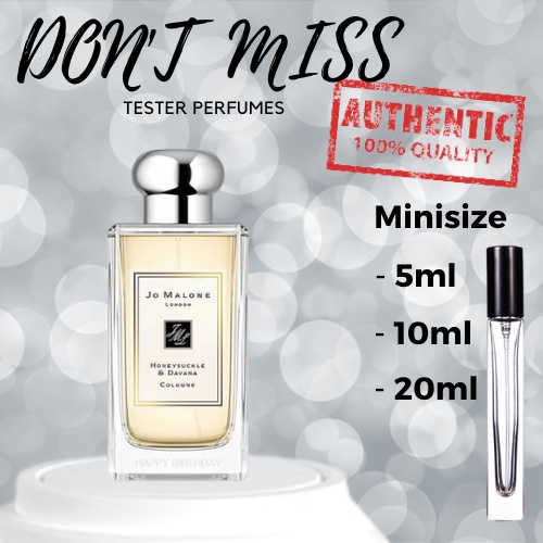 Nước Hoa Jo Malone Honeysuckle & Davana (5ml/10ml/20ml)  [𝙳𝚘𝚗𝚝.𝚖𝚒𝚜𝚜]