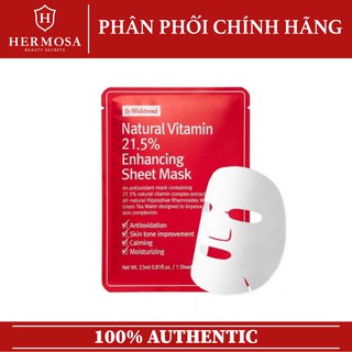 Mặt Nạ Dưỡng Trắng Làm Mờ Thâm By Wishtrend Natural Vitamin C 21.5 Enhancing Sheet Mask