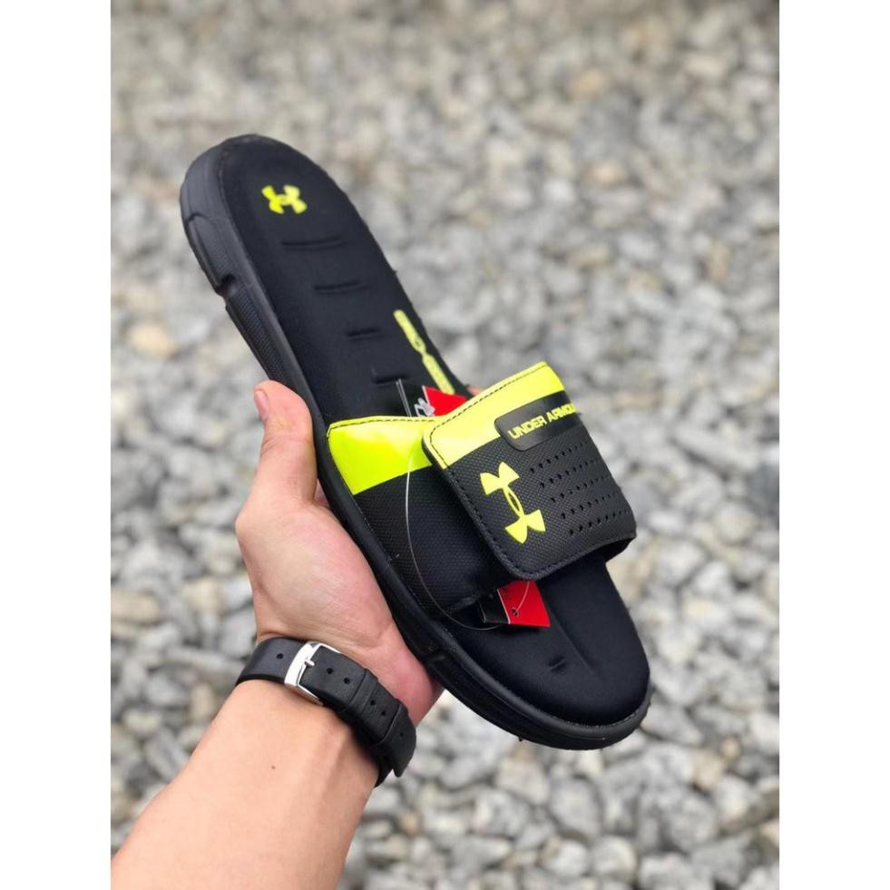 Hot Rẻ Bất Ngờ Under Armour lgnite V Slides Chàng trai và cô gái Dép đi trong nhà ! ͵