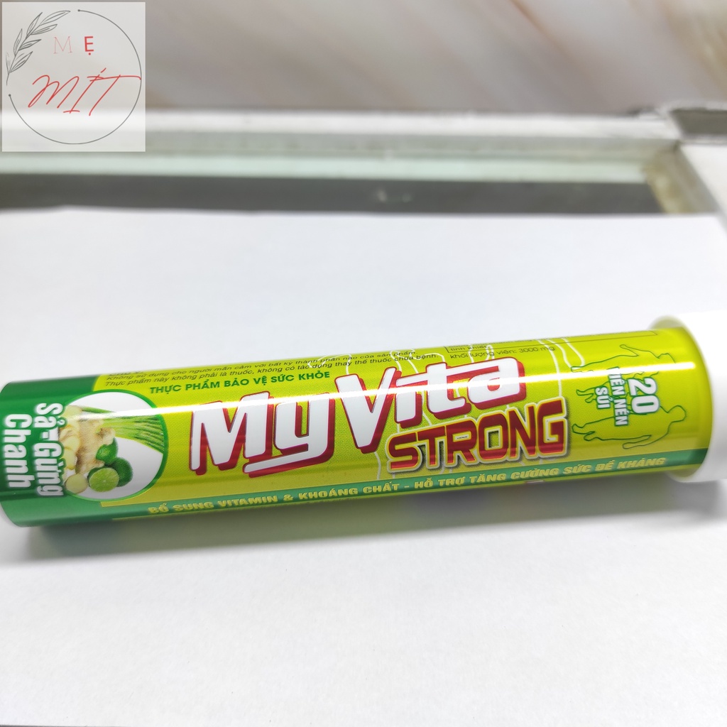 Viên Sủi Myvita Strong C & Strong 250mg vitamin C  vs Myvita Multi Cam tuýp 20