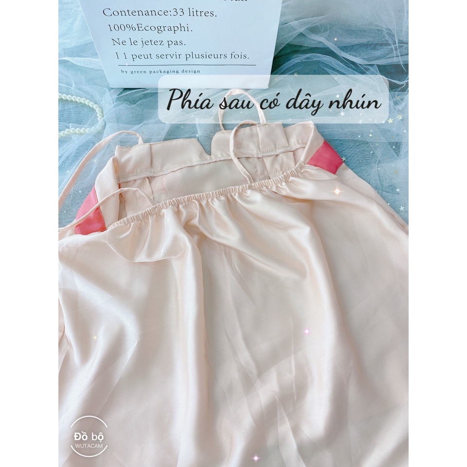 Đồ bộ đùi nữ mặc nhà, Bộ ngủ dễ thương hai dây- Phuongaliceshop