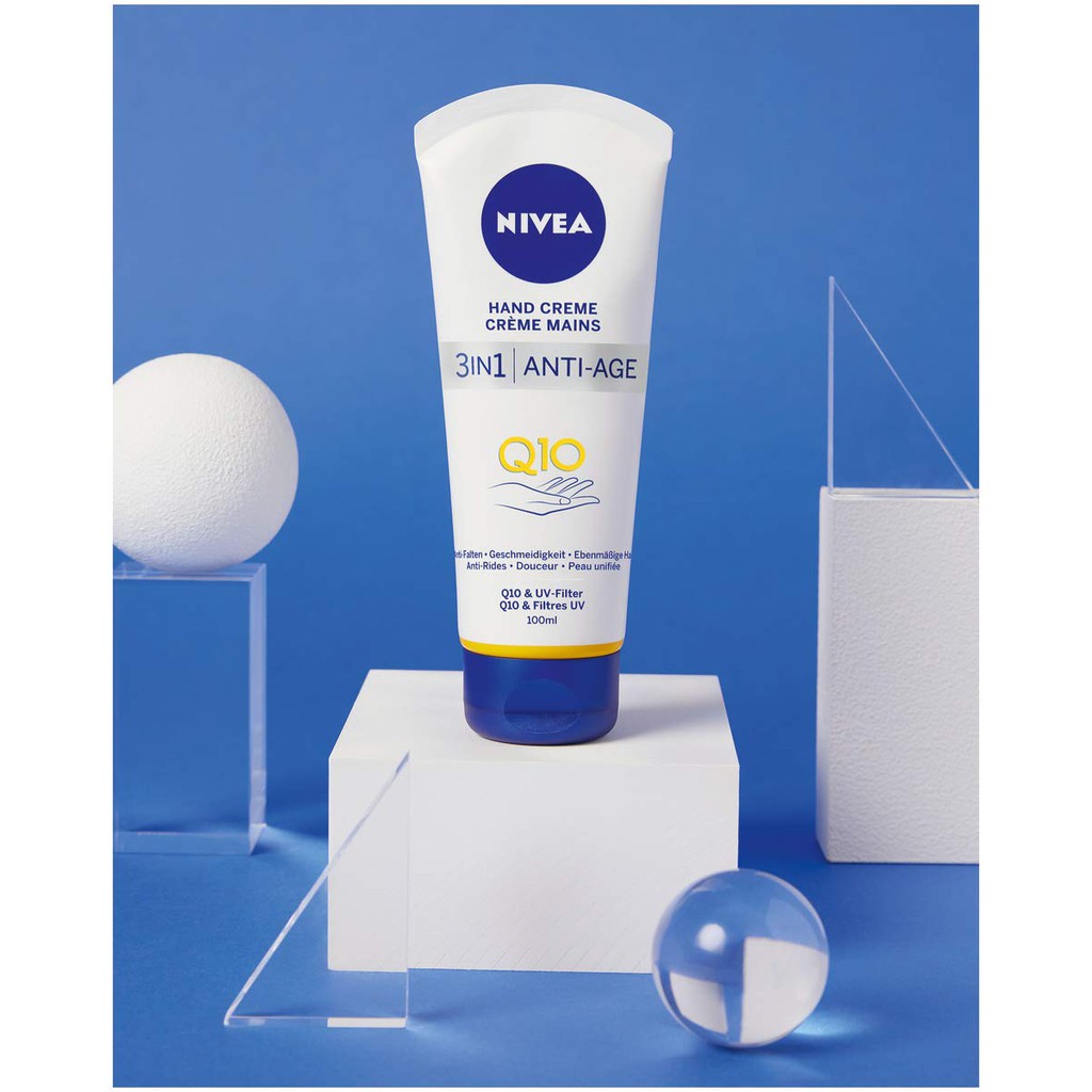 [NỘI ĐỊA ĐỨC] KEM DƯỠNG DA TAY chống lão hoá NIVEA HANDCREME 3IN1 ANTI-AGE Q10 75 ml