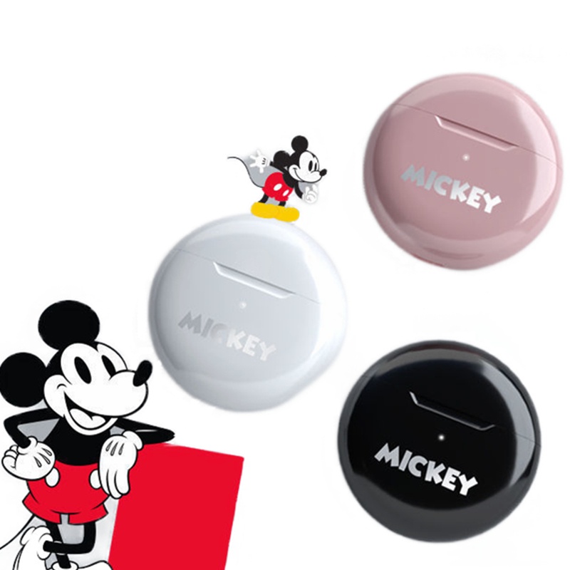 Tai Nghe Bluetooth Không Dây Mini Màu Hồng Disney  PRO6 Tích Hợp Micro Cho Điện Thoại Android