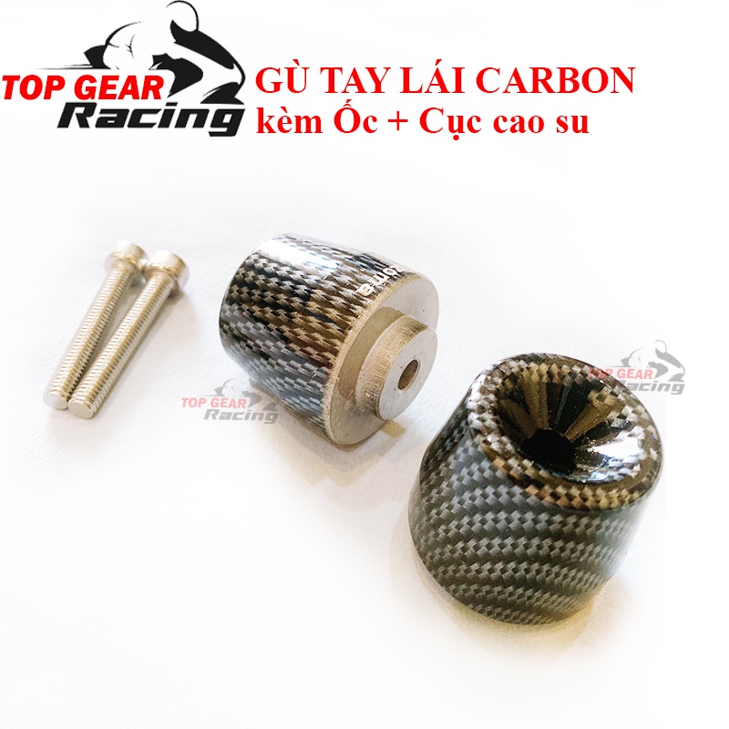 Gù Tay Lái Kiểu SH 350i Vân Carbon Kèm Ốc Gù Tay Lái Inox
