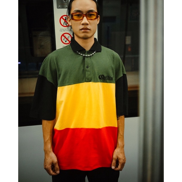 Áo phông Cotton tay lỡ Hiphop nam nữ Unisex “ Chillin 420” Polo Localbrand