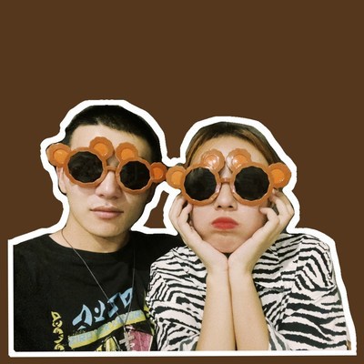 Mắt kính hình gấu cute phụ kiện đi kèm các bữa tiệc
