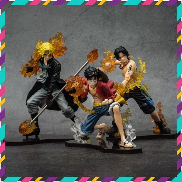 Mô Hình Nhân Vật OnePiece, Luffy, ACE, SaBo - Hàng Cao Cấp, Cao 9-14cm, Tượng Figure