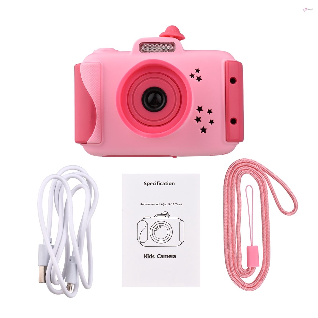 Camera kỹ thuật số dễ thương cho bé gái 3-12 tuổi 1080P HD màn hình 2.4 Inch 32GB
 | BigBuy360 - bigbuy360.vn