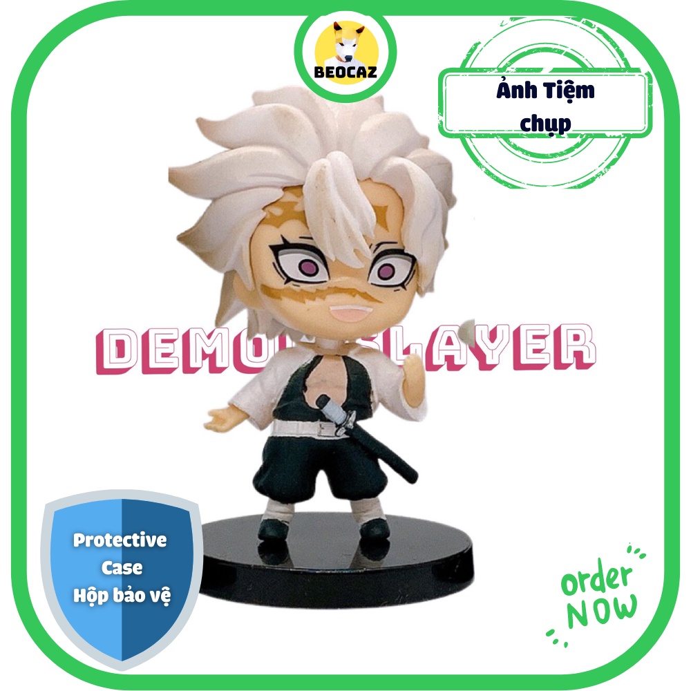 [Tặng Hộp Bảo Vệ] Combo mô hình chibi 10 nhân vật Demon Slayer Thanh Gươm Diệt Quỷ Demon Slayer Tanjiro Gyome Rengoku