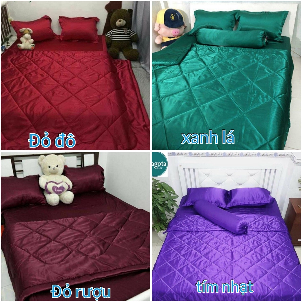 Bộ drap phi lụa mền mịn cao cấp màu mới