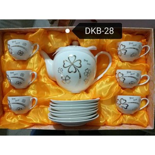 Bộ ấm chén kiểu dáng hàn quốc, sang chảnh