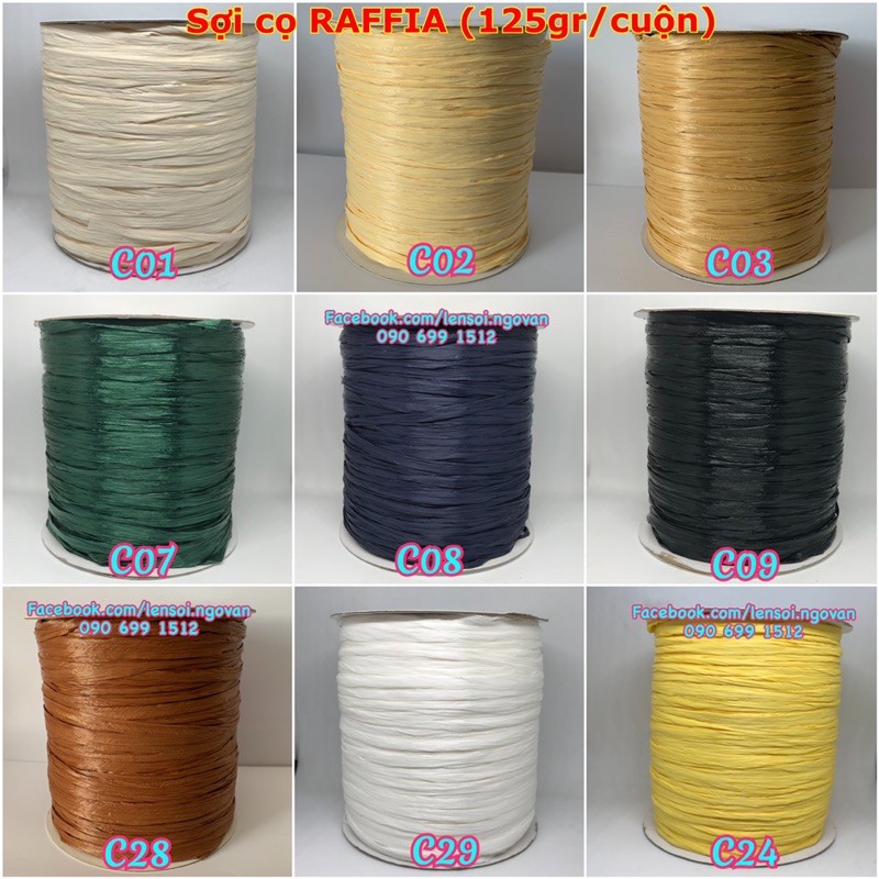 Sợi Cọ RAFFIA (cuộn 125gr)