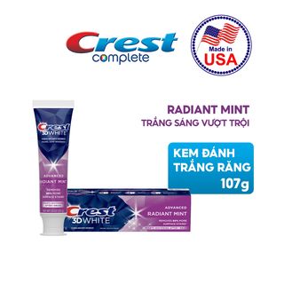  Kem đánh trắng răng Crest 3D White Radiant Mint 107g