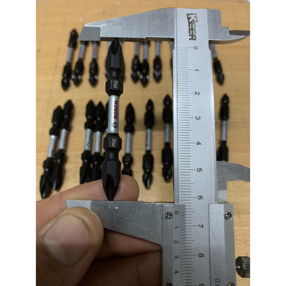 Mũi vít Bosch hai đầu PH2 - PH2 , PH2 - PH1 , PH2 - PZ2 dài 65mm chính hãng