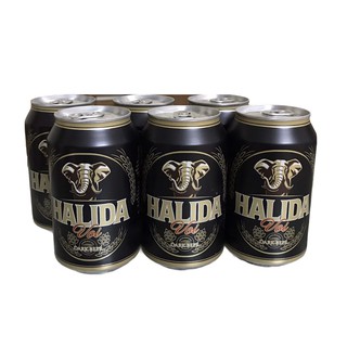 Bia Halida dark - bia Voi đen - lốc 6 lon 330ml