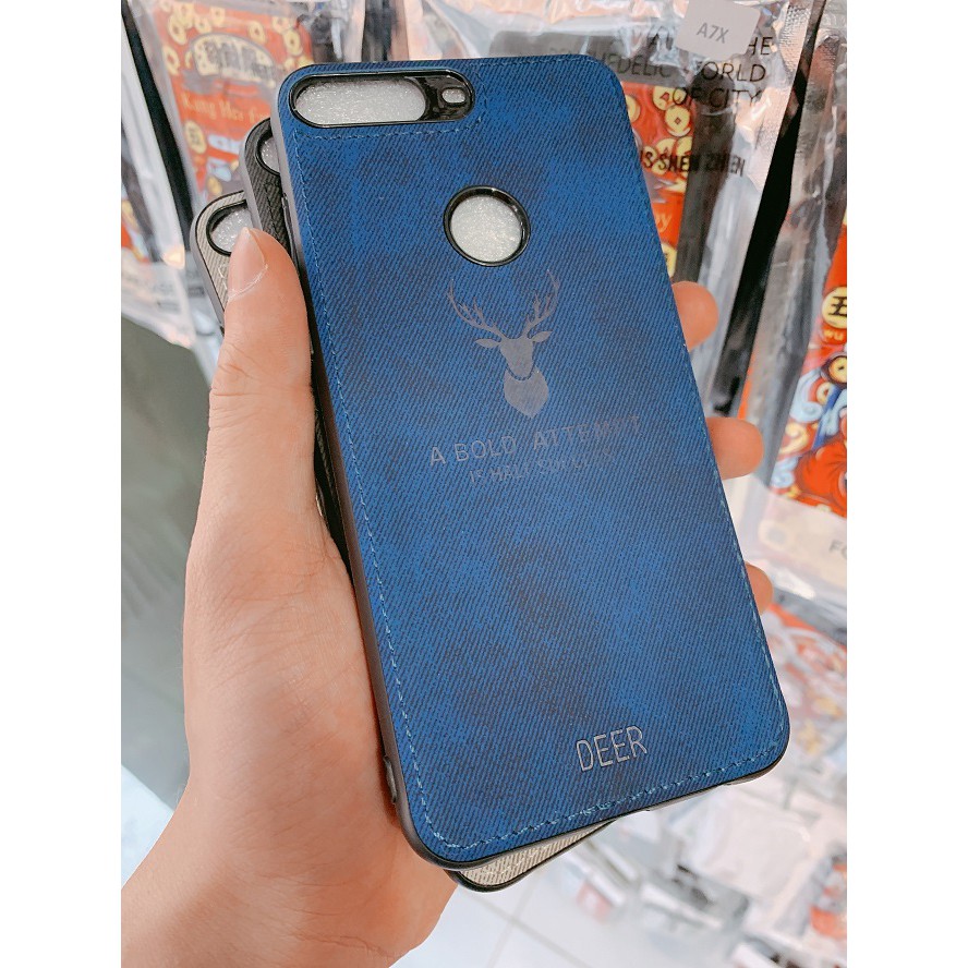 [Freeship toàn quốc từ 50k] ỐP LƯNG HUAWEI Y7 PRO 2018 , 7C ỐP JEAN KHẮC NAI VIỀN DẺO ĐEN CAO CẤP