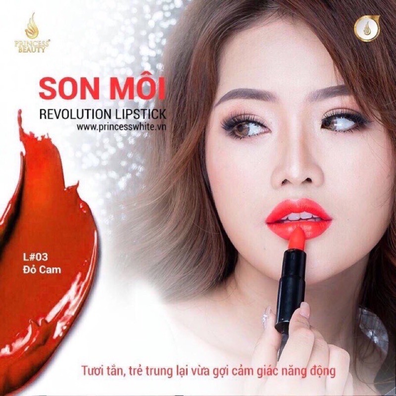 [ Giá Rẻ Nhất ] SON NHUNG CAO CẤP REVOLUTION LIPSTICK LUXURY PRINCESS WHITE