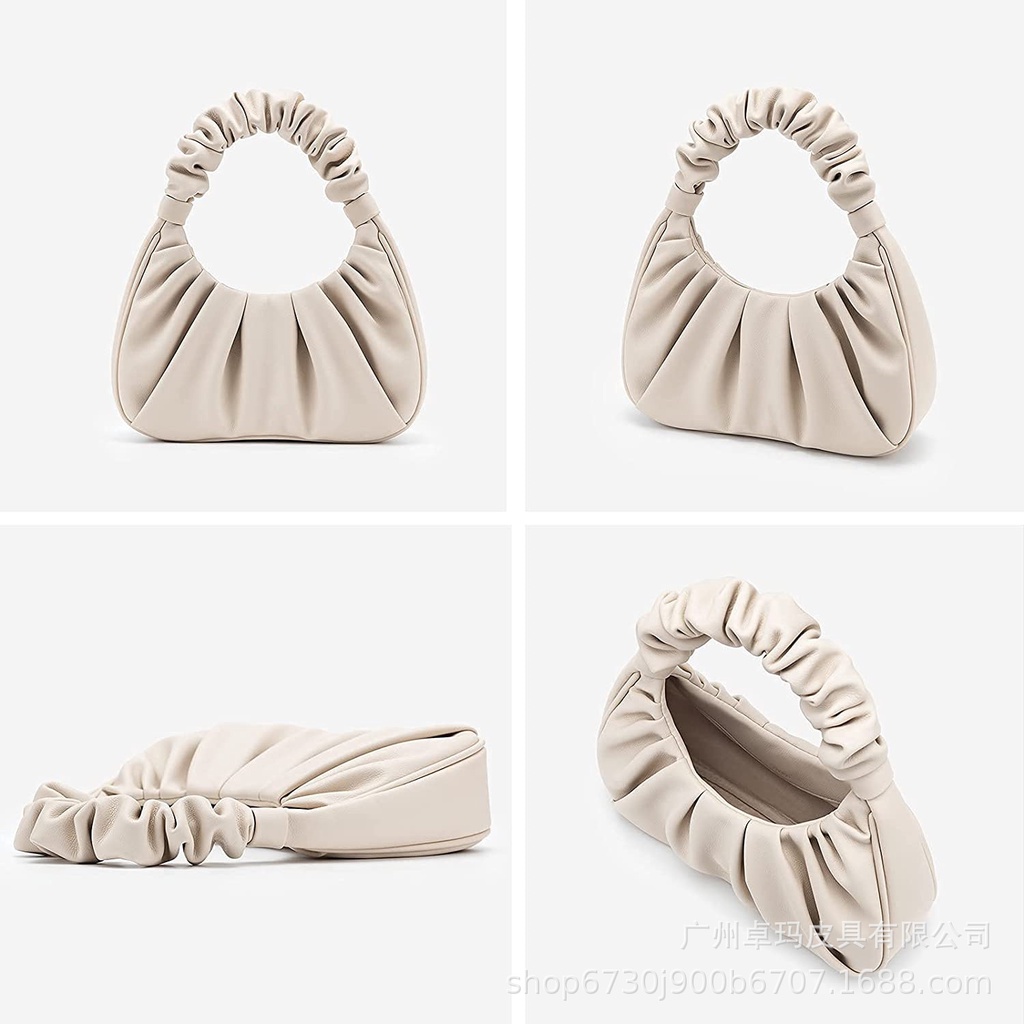 Túi Kẹp Nách, Túi Xách Nữ Quai Nhún Phong Cách Tiểu Thư Sành Điệu, Túi Cắp Nách Nữ