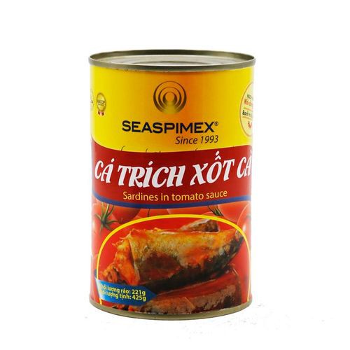 Cá Trích Sốt Cà Seaspimex Không Khóa Hộp 425G