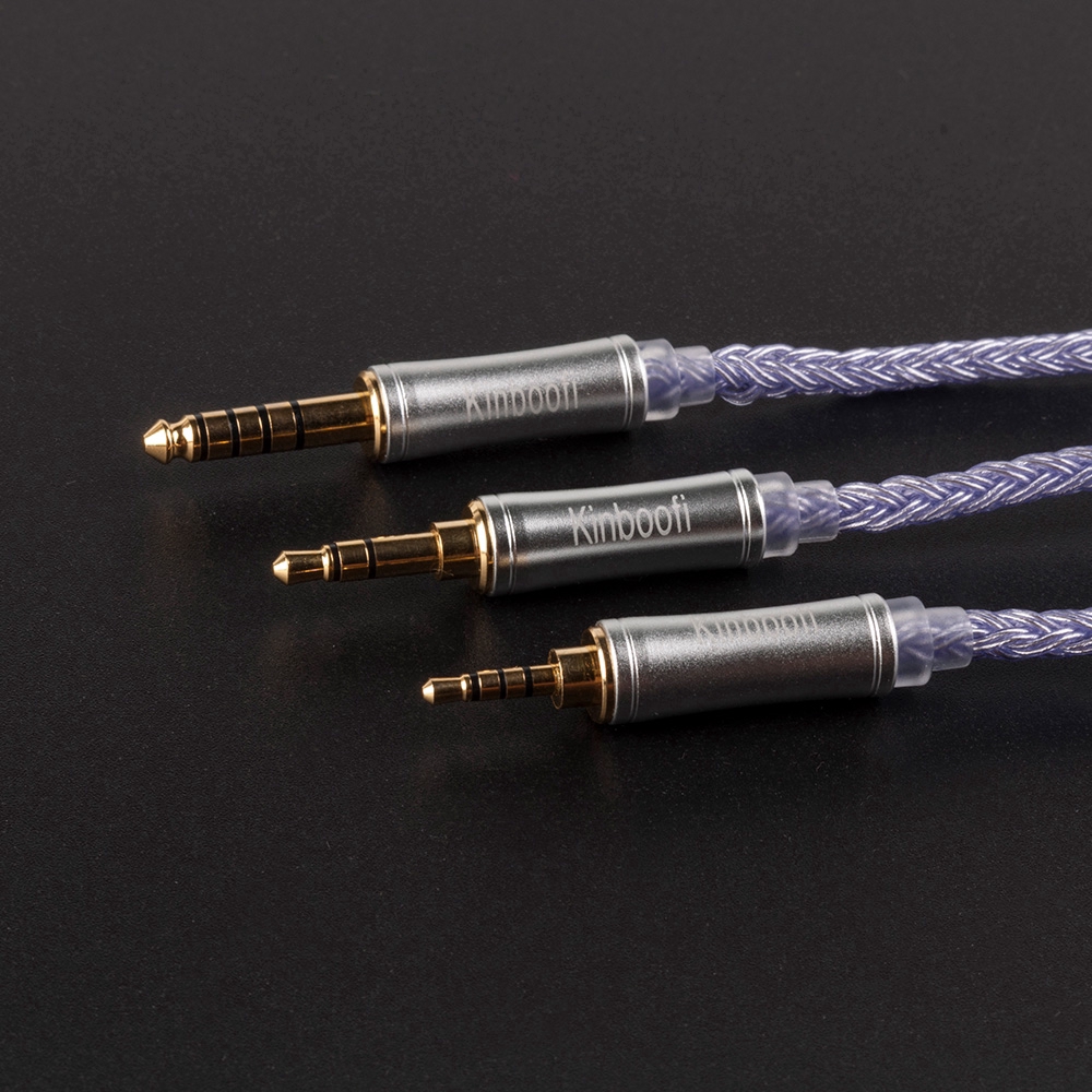 Kinboofi 16 Core High Purity Silver Plated Cable With MMCX/2PIN/QDC Connector KZ ZS10 Pro AS10 AS16 AS12 ZSN PRO
