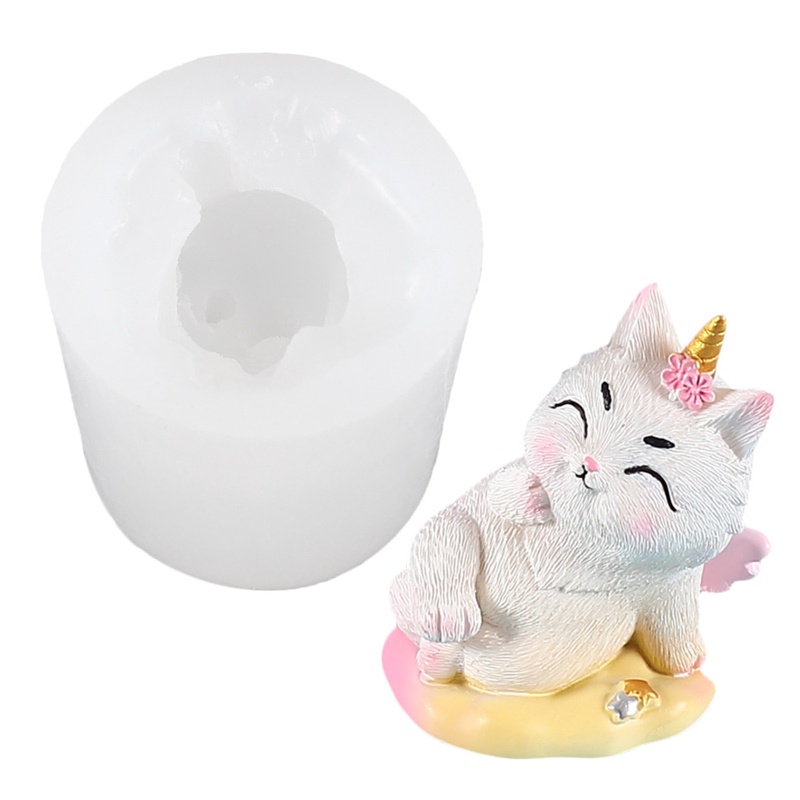 Khuôn Silicone Làm Xà Phòng Hình Mèo Đáng Yêu