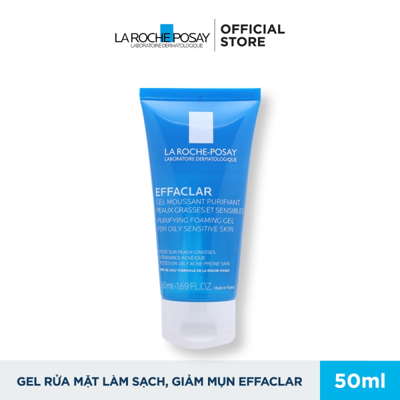 Gel Rửa Mặt Tạo Bọt Cho Da Dầu Nhạy Cảm La Roche Posay Effaclar Foaming Gel 50ml