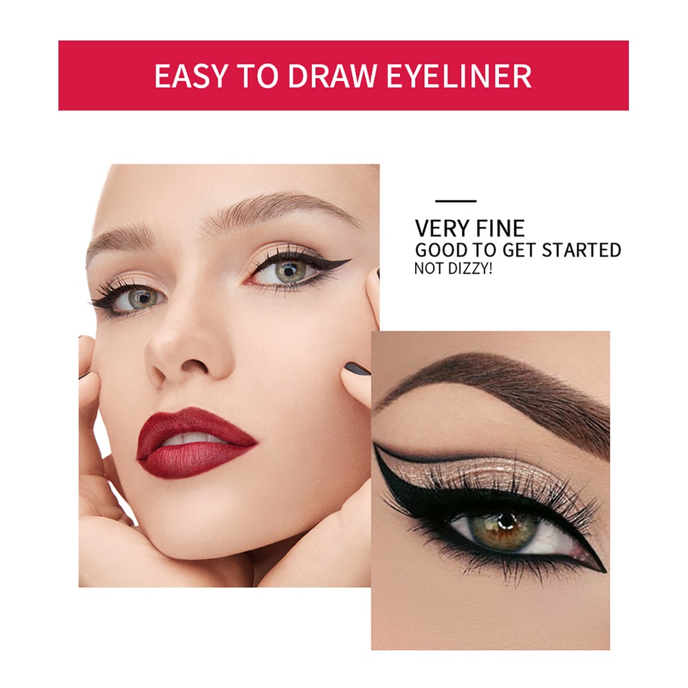 Hàng Có Sẵn Bút Kẻ Mắt Dạng Lỏng Chống Nước Nhanh Khô Màu Đen Dụng Cụ Mỹ Phẩm Trang Điểm Thanh Toán Khi Nhận Hàng