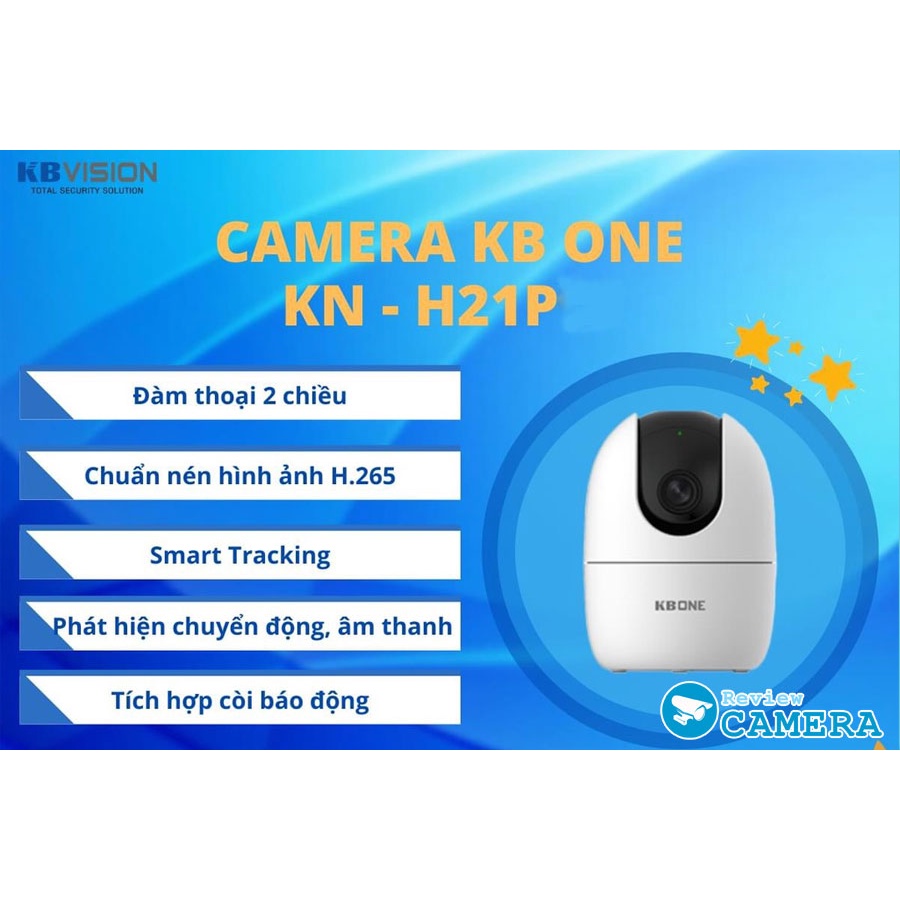 Camera Wifi KBVision KBOne KN-H21P, Hàng Chính Hãng Fullbox 100%