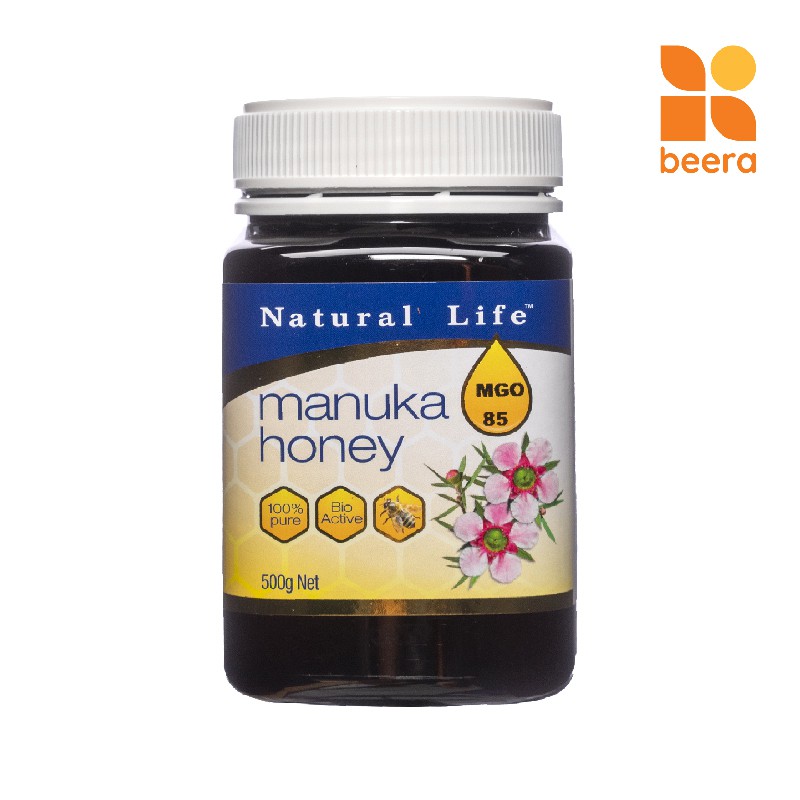 Mật Ong Manuka MGO 85/5+ Natural Life Beera giảm viêm loét dạ dày,hạn chế sâu răng (500g)