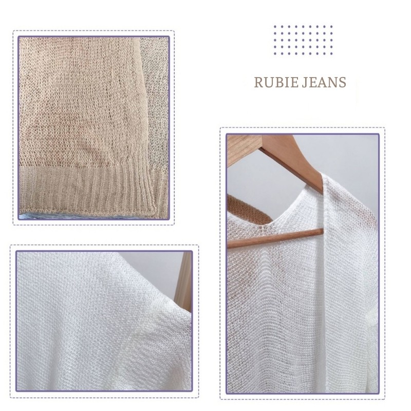 Áo khoác Cardigan chất len mỏng phong cách Ulzzang Hàn Quốc nhẹ nhàng gợi cảm đi chơi du lịch