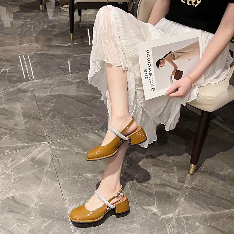 Giày Búp Bê Da Mũi Vuông Phong Cách Hàn Quốc Thời Trang Cho Nữ